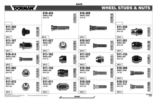 Wheel Hardware Assortment Dorman-AutoGrade 050-160