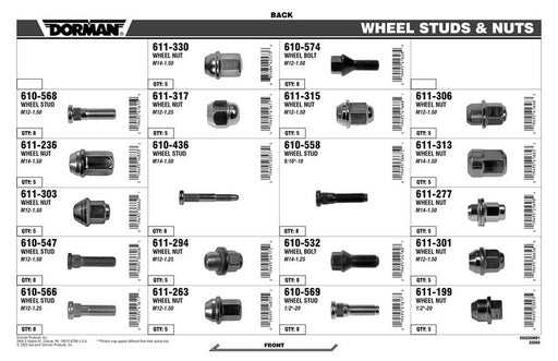 Wheel Hardware Assortment Dorman-AutoGrade 050-200