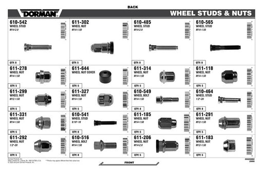 Wheel Hardware Assortment Dorman-AutoGrade 050-200