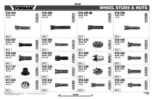 Wheel Hardware Assortment Dorman-AutoGrade 050-800
