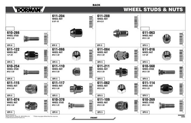Wheel Hardware Assortment Dorman-HD Solutions 060-8000