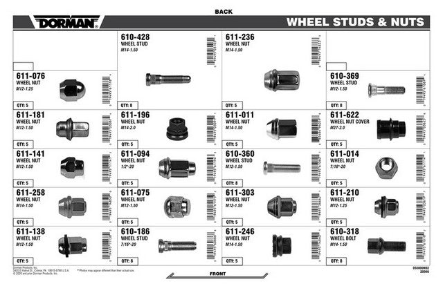 Wheel Hardware Assortment Dorman-HD Solutions 060-8000