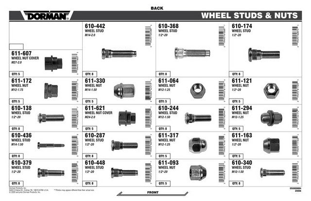 Wheel Hardware Assortment Dorman-HD Solutions 060-8000