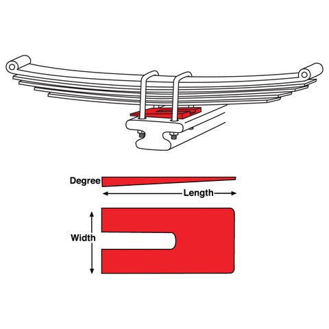 Leaf Spring Shim Kit Specialty Products Company 10532