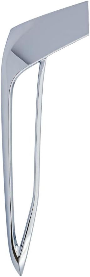 Front Driver Side Fog Light Trim; Without M-Package; For Luxury Trim; Chrome Finish; Made of ABS Plastic