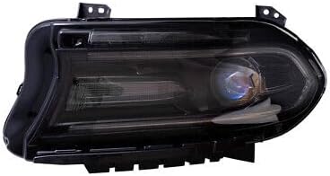 Driver Side Halogen Headlight Assembly – With LED Daytime Running Lamp – Without Logo