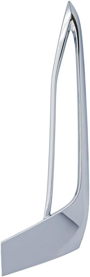Front Driver Side Fog Light Trim; Without M-Package; For Luxury Trim; Chrome Finish; Made of ABS Plastic