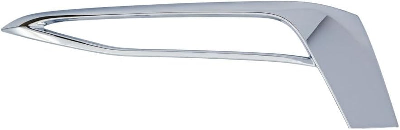 Front Driver Side Fog Light Trim; Without M-Package; For Luxury Trim; Chrome Finish; Made of ABS Plastic