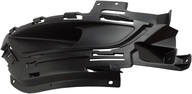 Driver Side Fog Light Bezel – For Round Halogen Fogs – Satin Black Plastic – For Use Without Adaptive Cruise