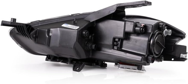 Passenger Side HID Headlight Lens and Housing – Black Bezel – Without Dodge Logo