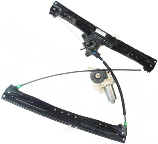 Driver Side Front Power Window Motor and Regulator Assembly – 6 Pin – For Use With Power Slider