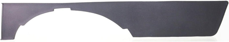 Driver Side Fog Light Upper Trim; Without Sport Package; Matte-Black