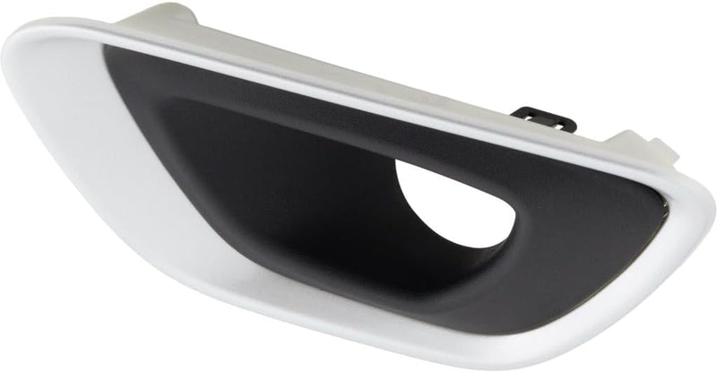 Front Driver Side Fog Light Bezel – For Overland/Laredo/Limited Models – Textured Silver Finish