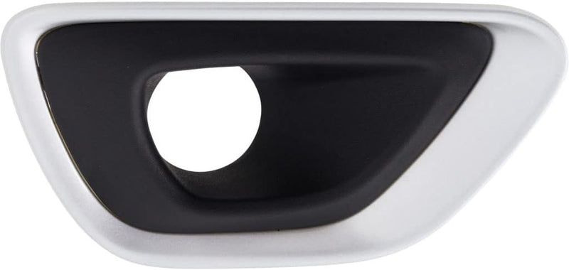 Front Passenger Side Fog Light Bezel – For Overland/Laredo/Limited Models – Textured Silver Finish