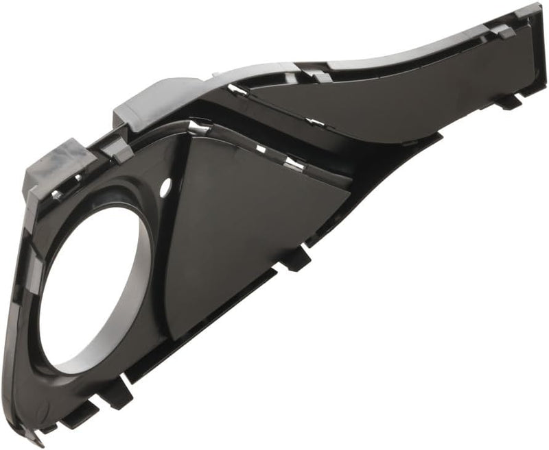 Front Driver Side Fog Light Bezel; Without M-Package; For Luxury and Sport; Closed Grid; Text Black
