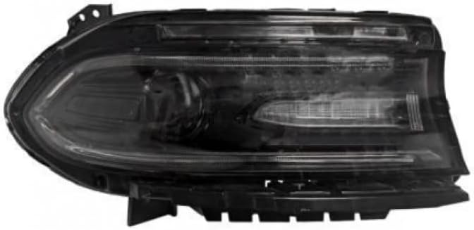 Passenger Side Halogen Headlight Assembly – With LED Daytime Running Lamp – Without Logo
