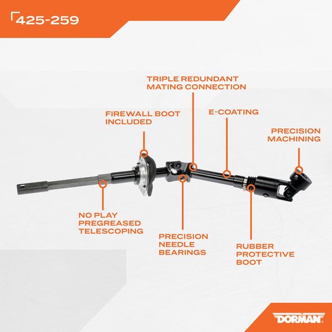 Steering Shaft Dorman-OE Solutions 425-259