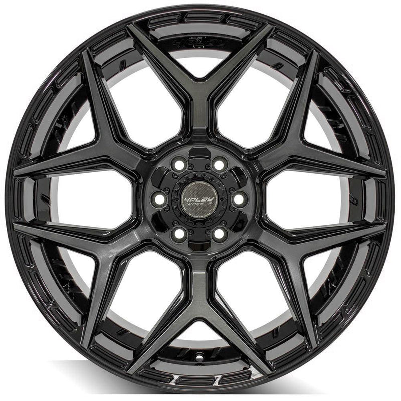 Wheel 4PLAY Gen3 4P06 22x10 6x135mm & 6x5.5in -18et in Brushed Black