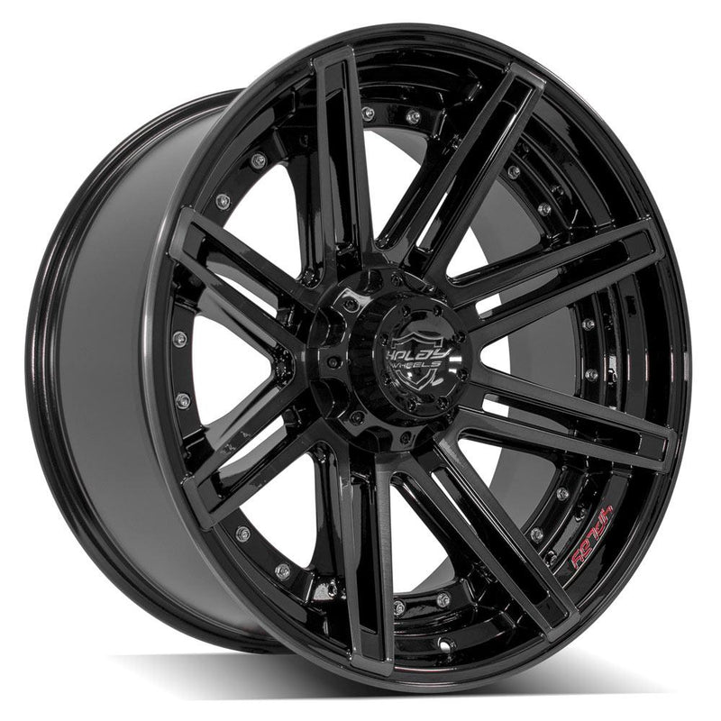 Wheel 4PLAY Gen2 4P08 22x10 6x135mm & 6x5.5in -18et in Brushed Black