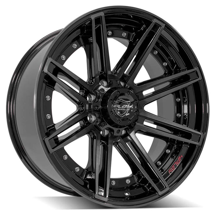 Wheel 4PLAY Gen2 4P08 22x10 8x180mm -24et in Brushed Black