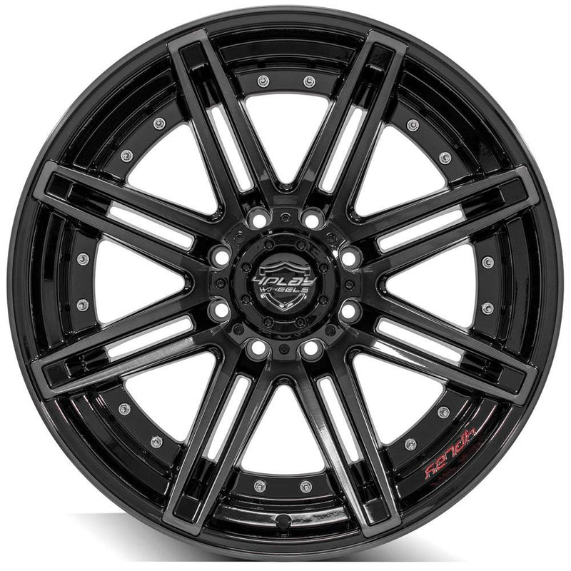 Wheel 4PLAY Gen2 4P08 22x10 8x6.5in -24et in Brushed Black