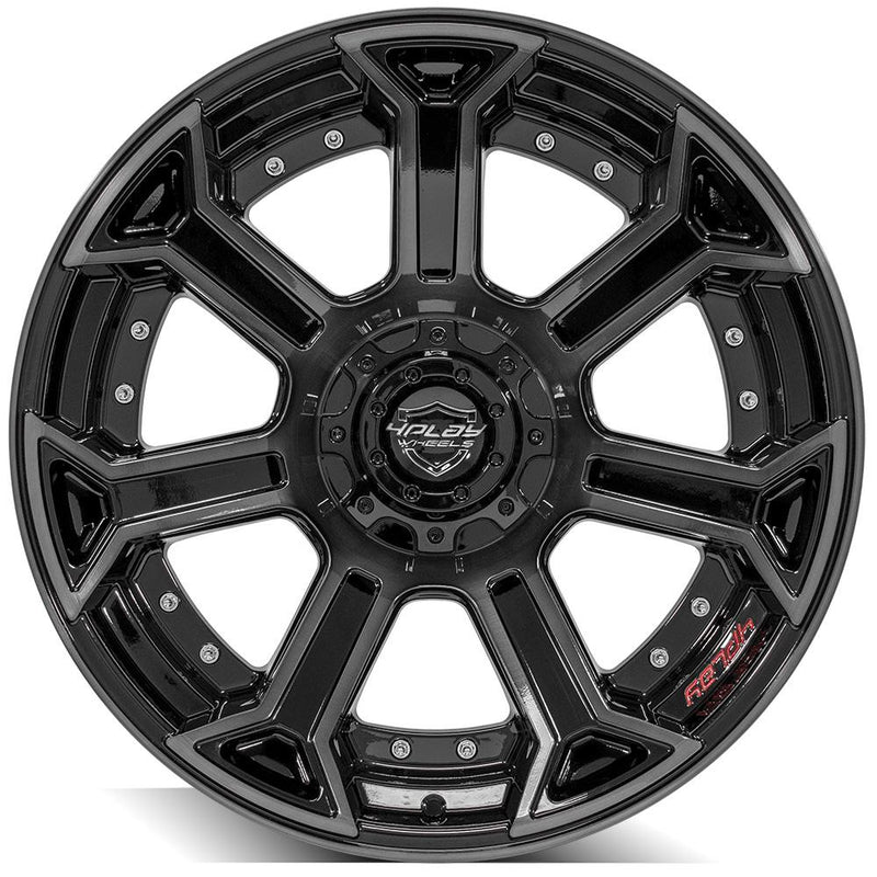 Wheel 4PLAY Gen2 4P70 22x10 6x135mm & 6x5.5in -18et in Brushed Black