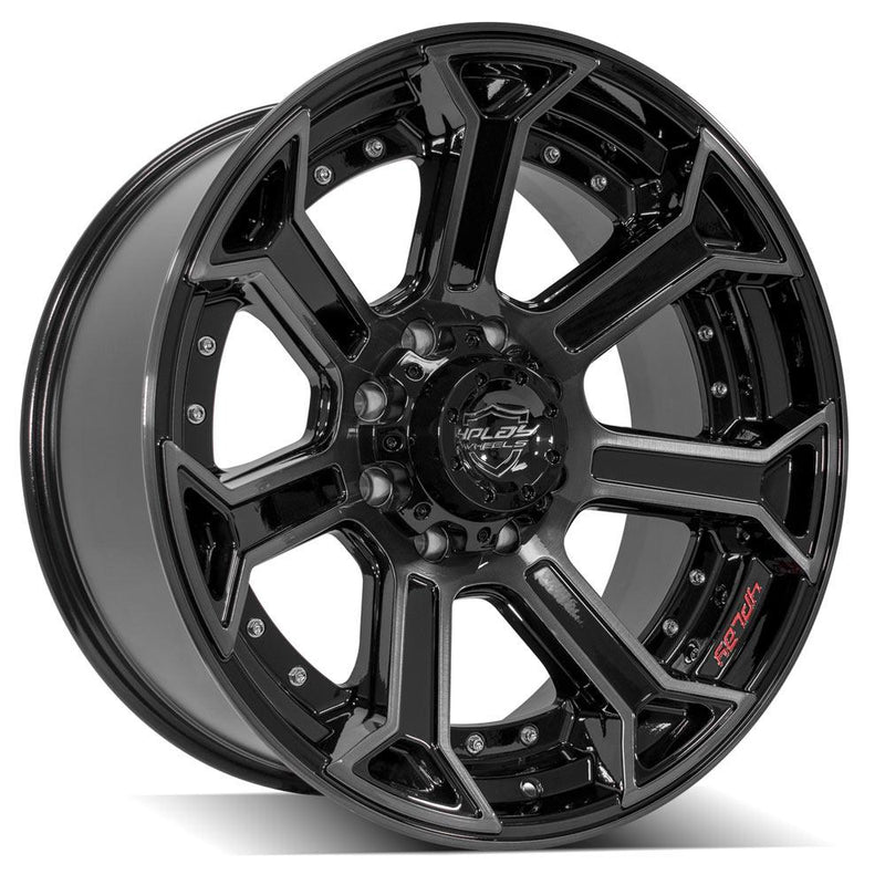 Wheel 4PLAY Gen2 4P70 22x10 8x180mm -24et in Brushed Black
