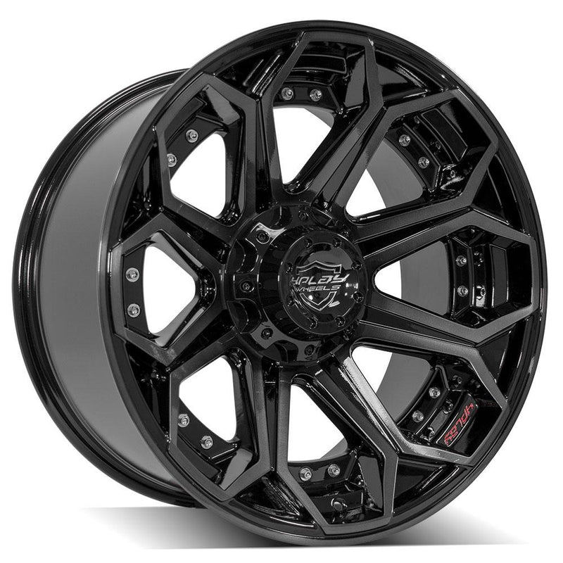 Wheel 4PLAY Gen2 4P80R 20x10 5x5in & 5x5.5in -24et in Brushed Black