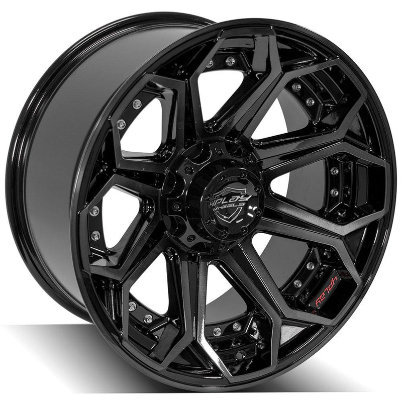 Wheel 4PLAY Gen2 4P80R 20x10 5x5in & 5x5.5in -24et in Brushed Black