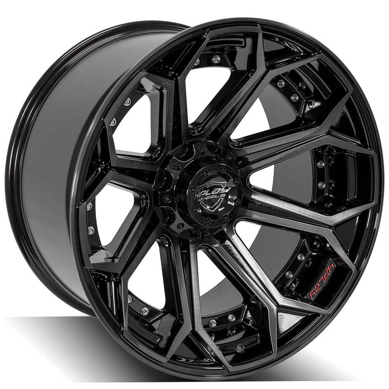 Wheel 4PLAY Gen2 4P80R 22x12 6x135mm & 6x5.5in -44et in Brushed Black