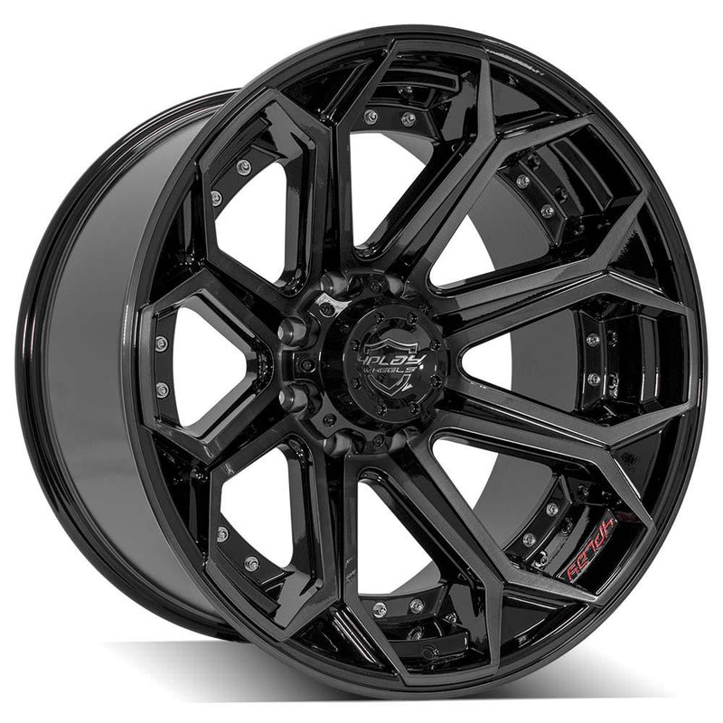 Wheel 4PLAY Gen2 4P80R 22x12 8x180mm -44et in Brushed Black