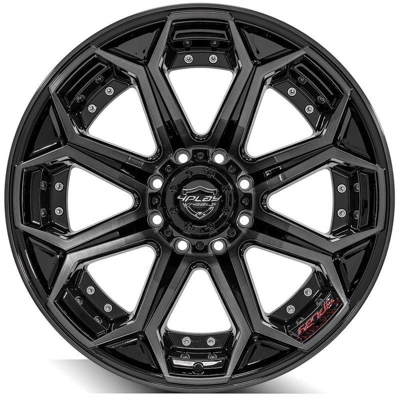 Wheel 4PLAY Gen2 4P80R 22x12 8x6.5in -44et in Brushed Black