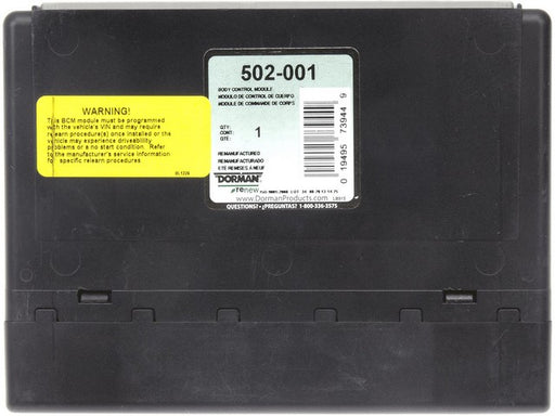 Body Control Module Dorman-OE Solutions 502-001