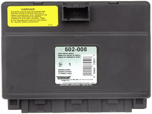 Body Control Module Dorman-OE Solutions 502-008