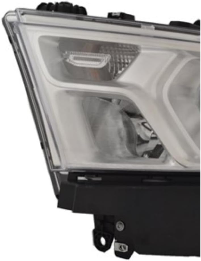 Driver Side Halogen Headlight Assembly – Chrome Bezel – Without Logo