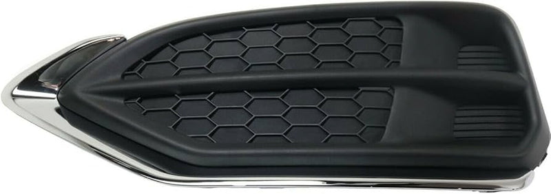 Driver Side Fog Light Cover – Black with Chrome Molding