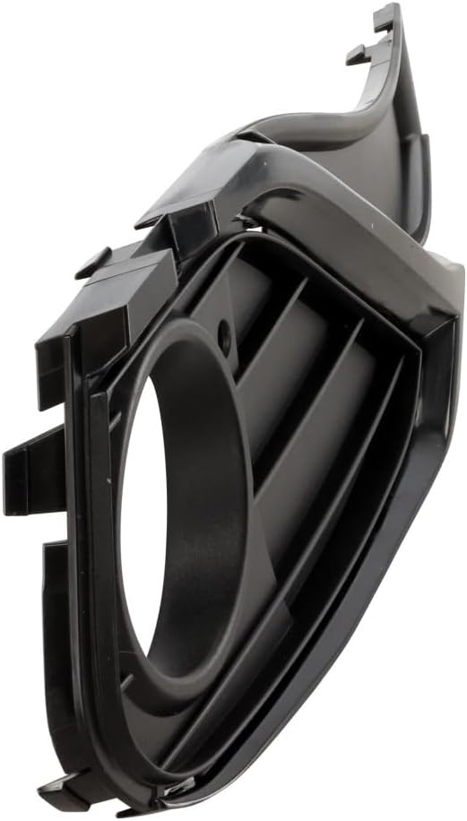Front Passenger Side Fog Light Bezel; Without M-Package; For Luxury and Sport; Closed Grid; Text Black