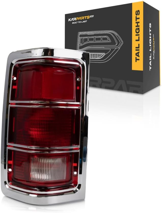Driver Side Tail Light Lens – With Chrome Trim