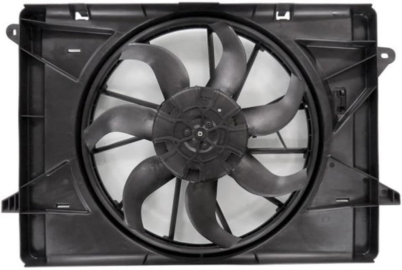 Radiator and Condenser Fan Assembly – One Big Fan – Without Tow Package – Plastic