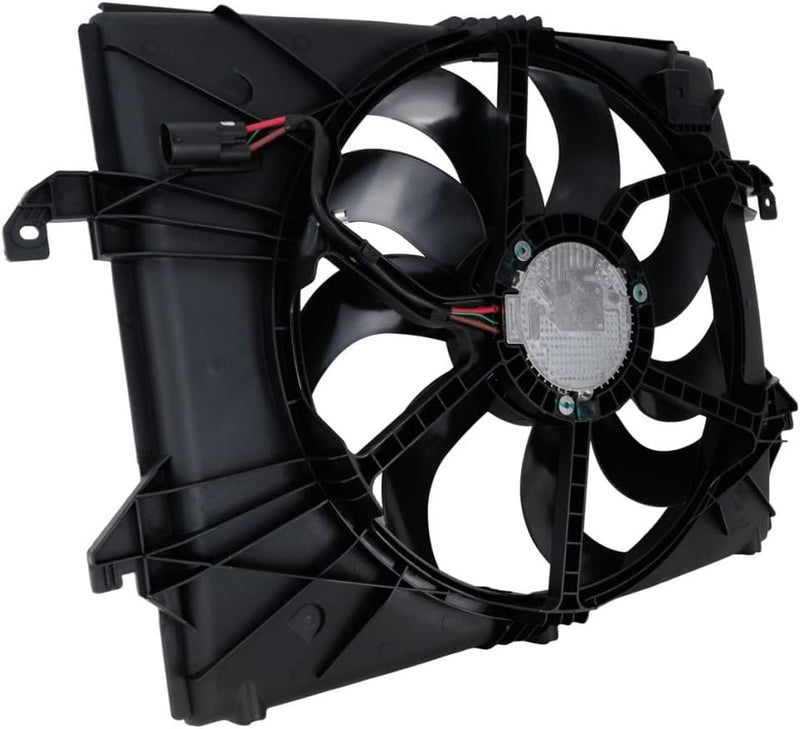 Radiator and Condenser Fan Assembly – One Big Fan – 3.6L V6 – Plastic