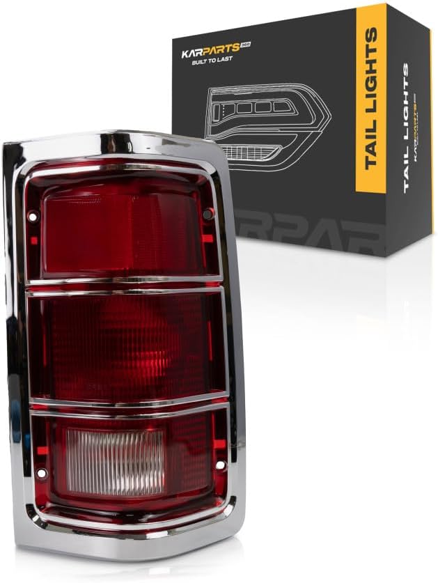 Passenger Side Tail Light Lens – With Chrome Trim