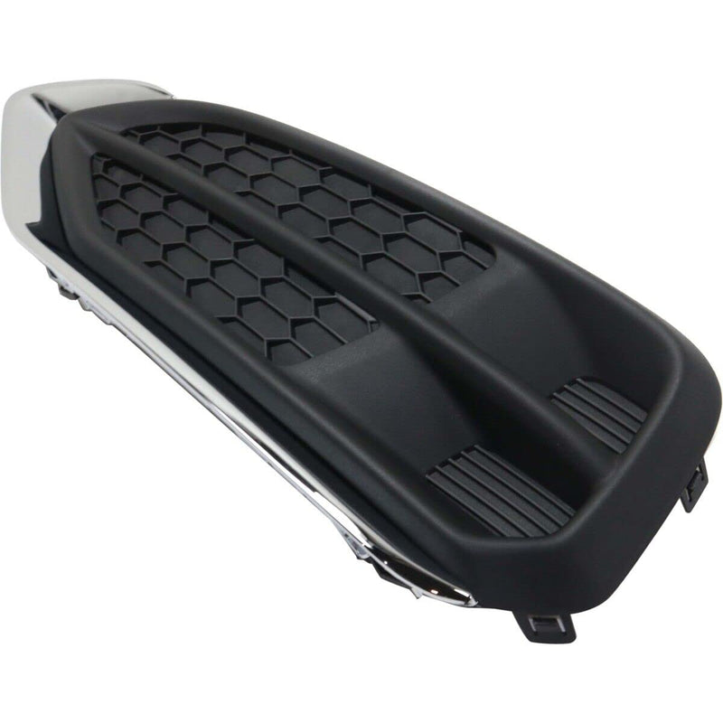 Driver Side Fog Light Cover – Black with Chrome Molding