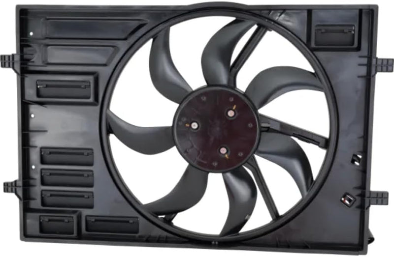 Radiator and Condenser Fan Assembly with One Big Fan; Plastic