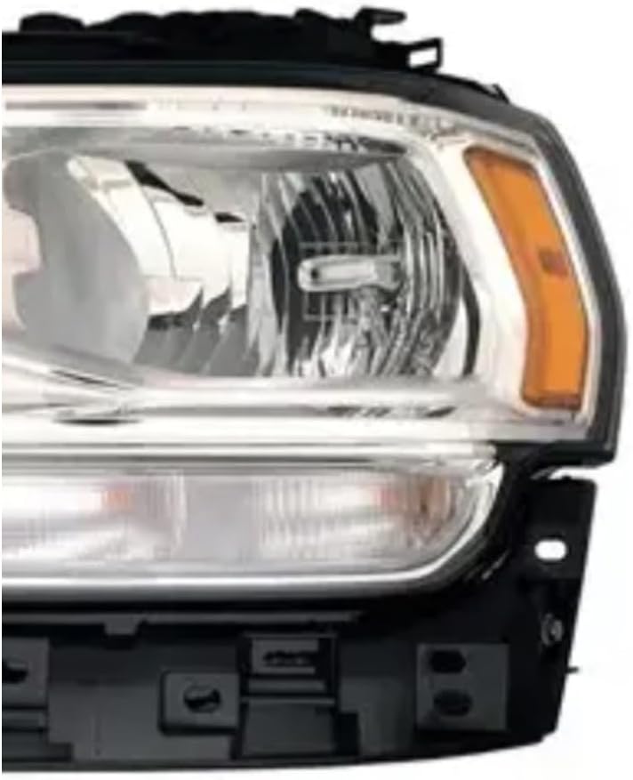 Driver Side Halogen Headlight Assembly – Chrome Bezel – Without Logo