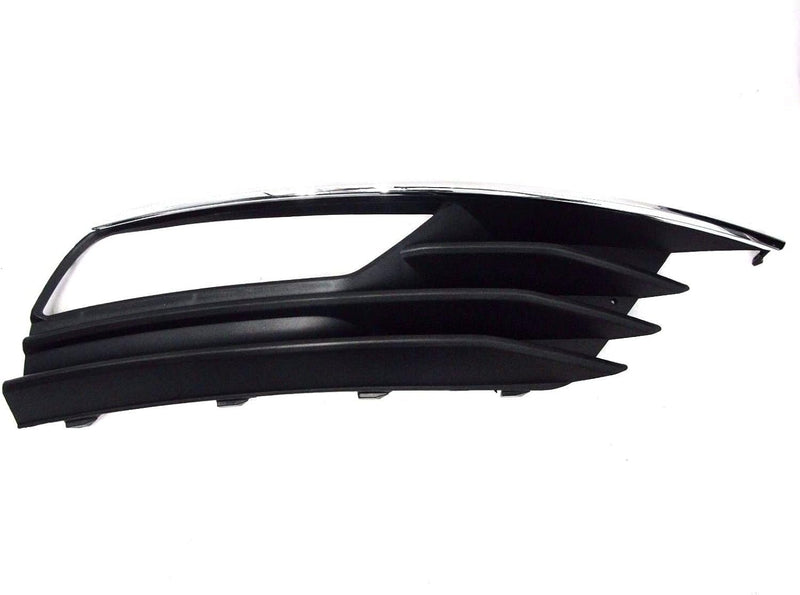 Passenger Side Fog Light Bezel; Without S-Line; Black