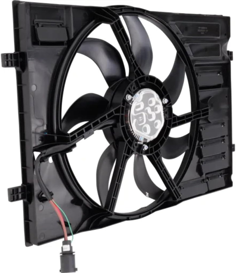 Radiator and Condenser Fan Assembly with One Big Fan; Plastic