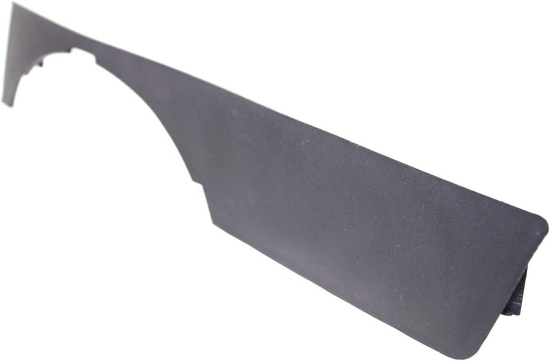 Driver Side Fog Light Upper Trim; Without Sport Package; Matte-Black