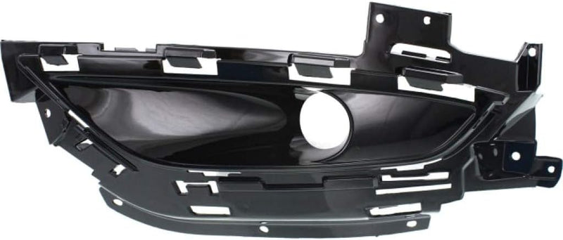 Driver Side Fog Light Bezel – For Round Halogen Fogs – Gloss Black Finish – For Use with Adaptive Cruise