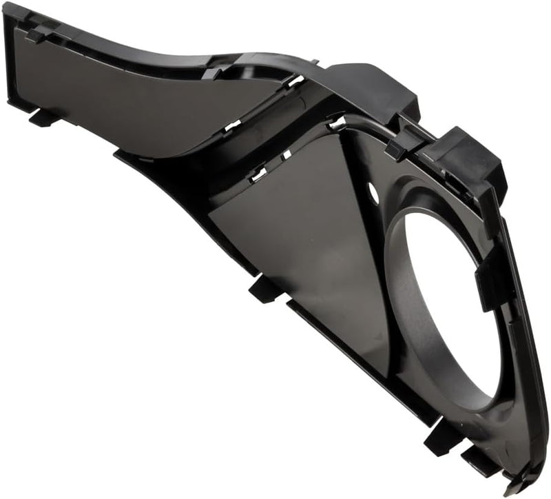 Front Passenger Side Fog Light Bezel; Without M-Package; For Luxury and Sport; Closed Grid; Text Black