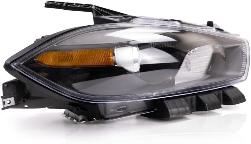 Passenger Side HID Headlight Lens and Housing – Black Bezel – Without Dodge Logo